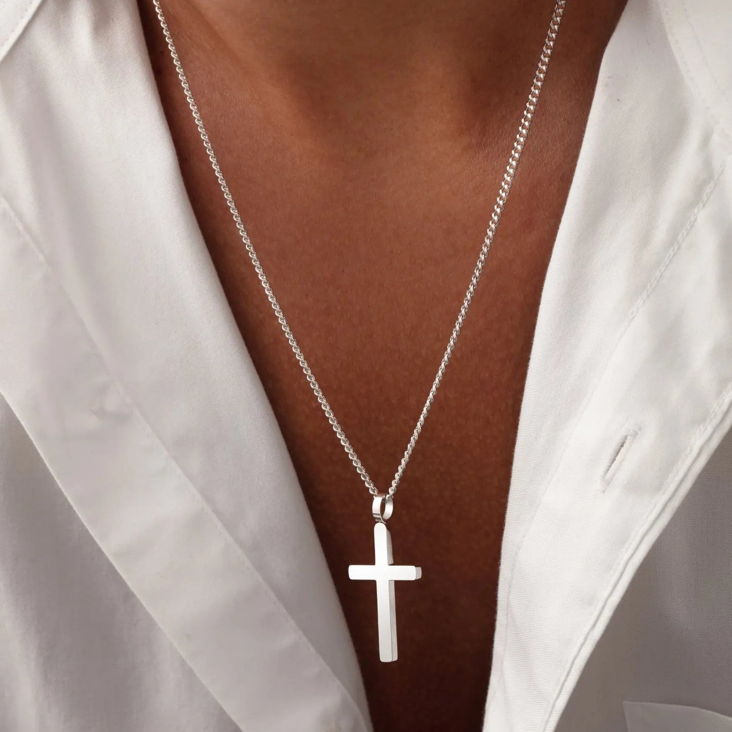 Classic Cross & Curb Chain Sylvian Grant