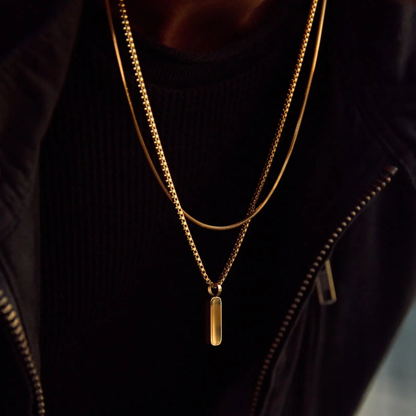 Minimal Pendant Necklace Duo Sylvian Grant