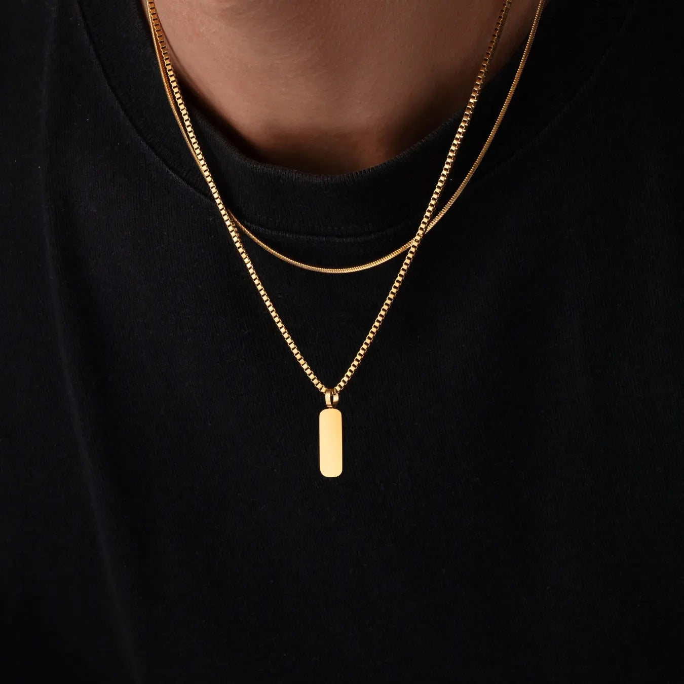 Minimal Pendant Necklace Duo Sylvian Grant