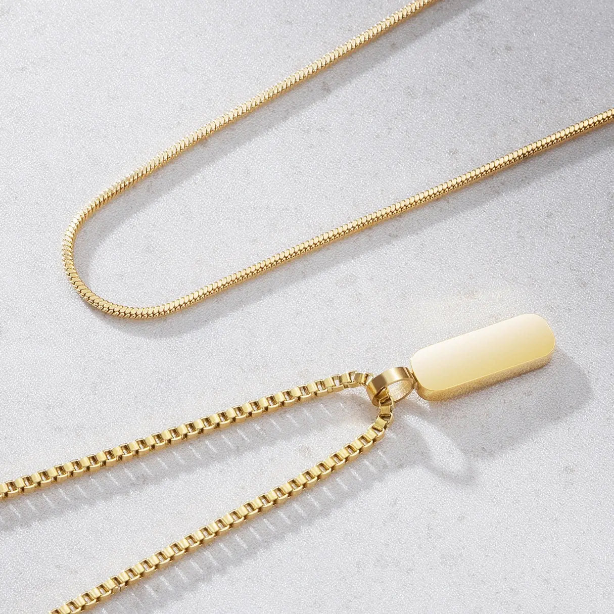 Minimal Pendant Necklace Duo Sylvian Grant