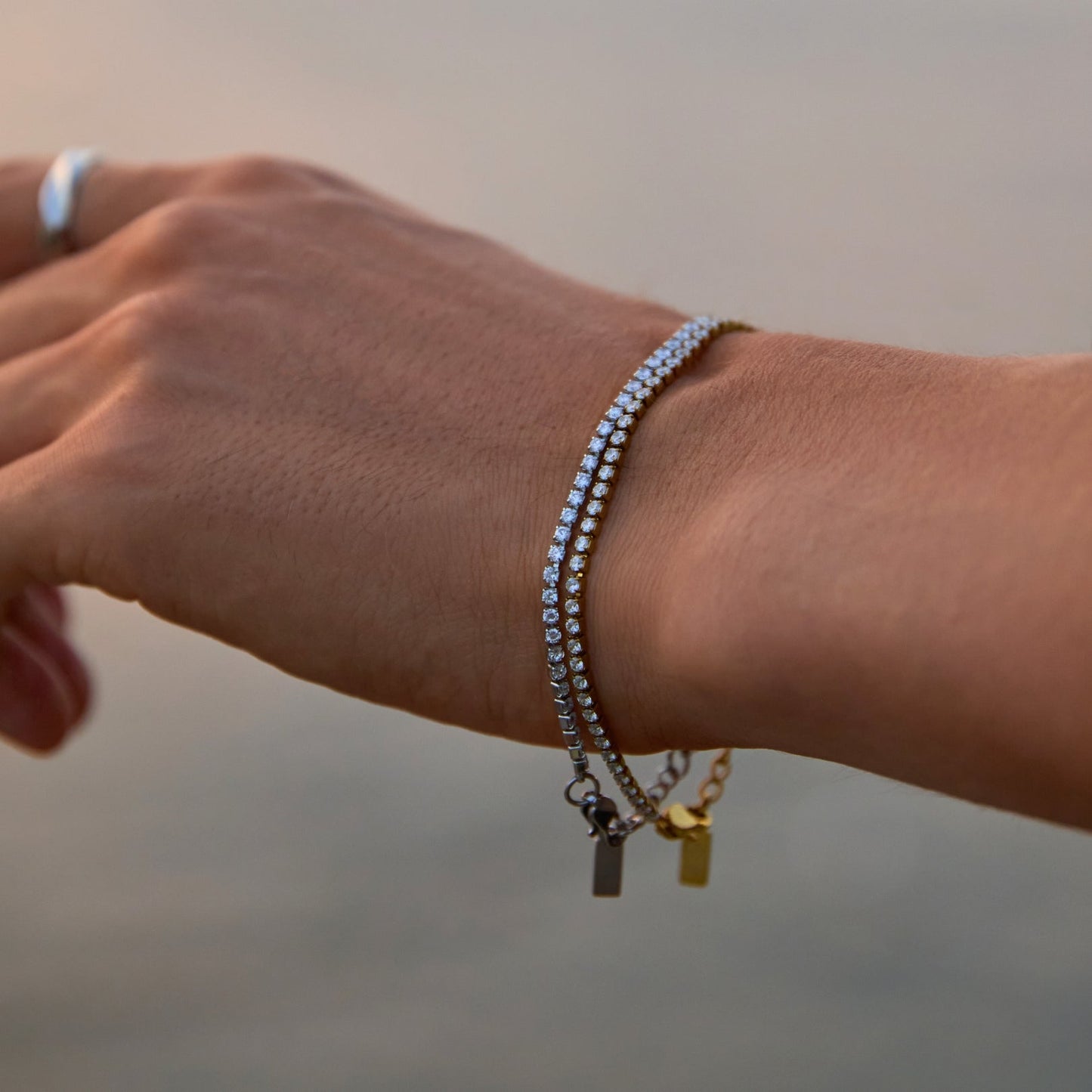 Minimal Tennis Bracelet Sylvian Grant