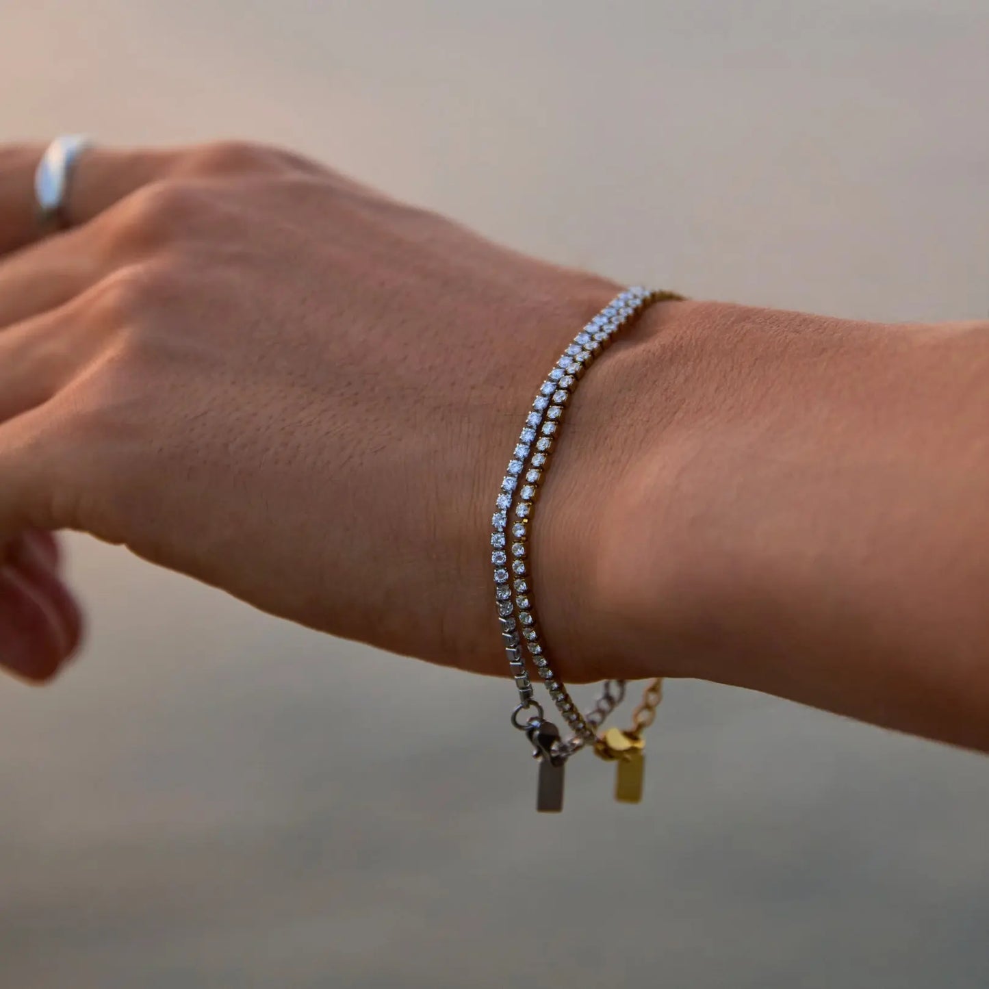 Minimal Tennis Bracelet Sylvian Grant