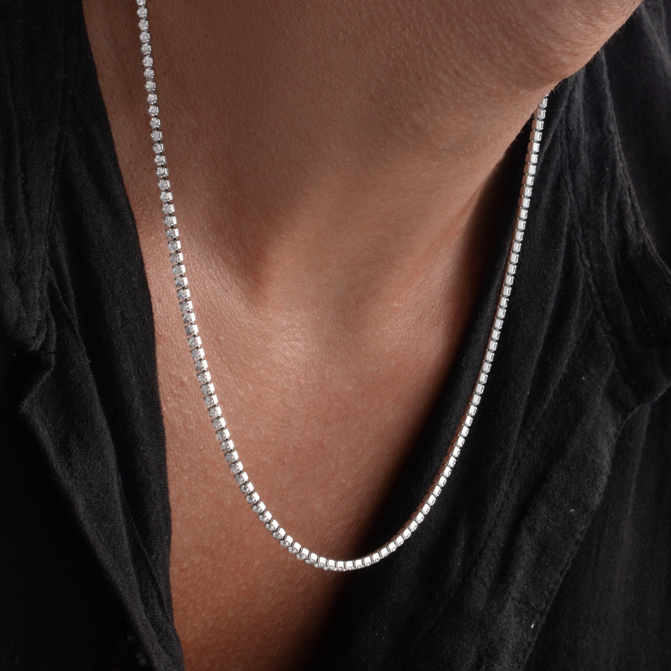 Minimal Tennis Necklace