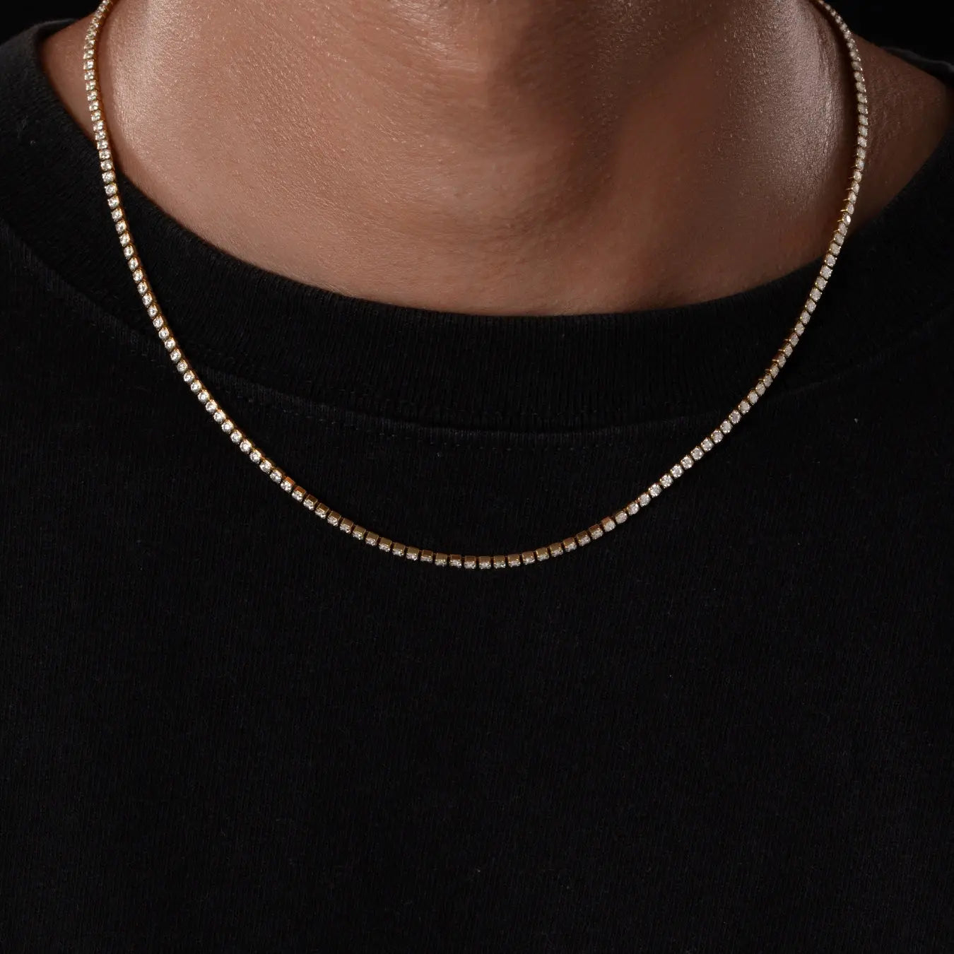 Minimal Tennis Necklace Sylvian Grant