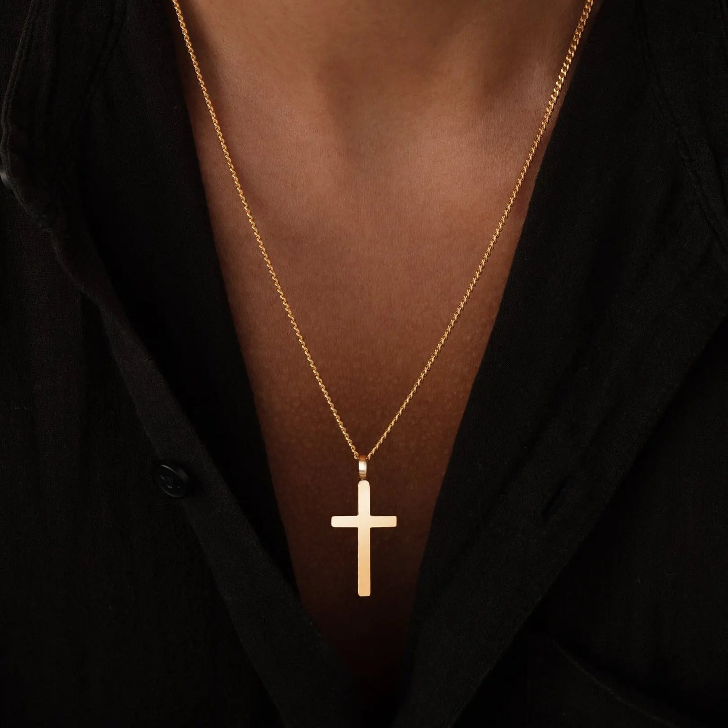 Classic Cross & Curb Chain Sylvian Grant