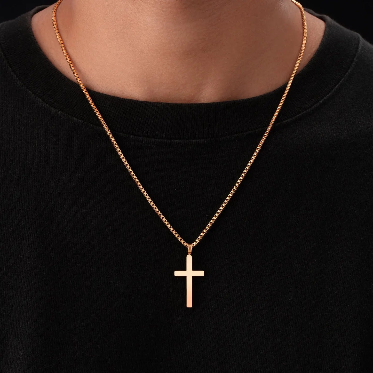 Classic Cross & Box Chain Sylvian Grant