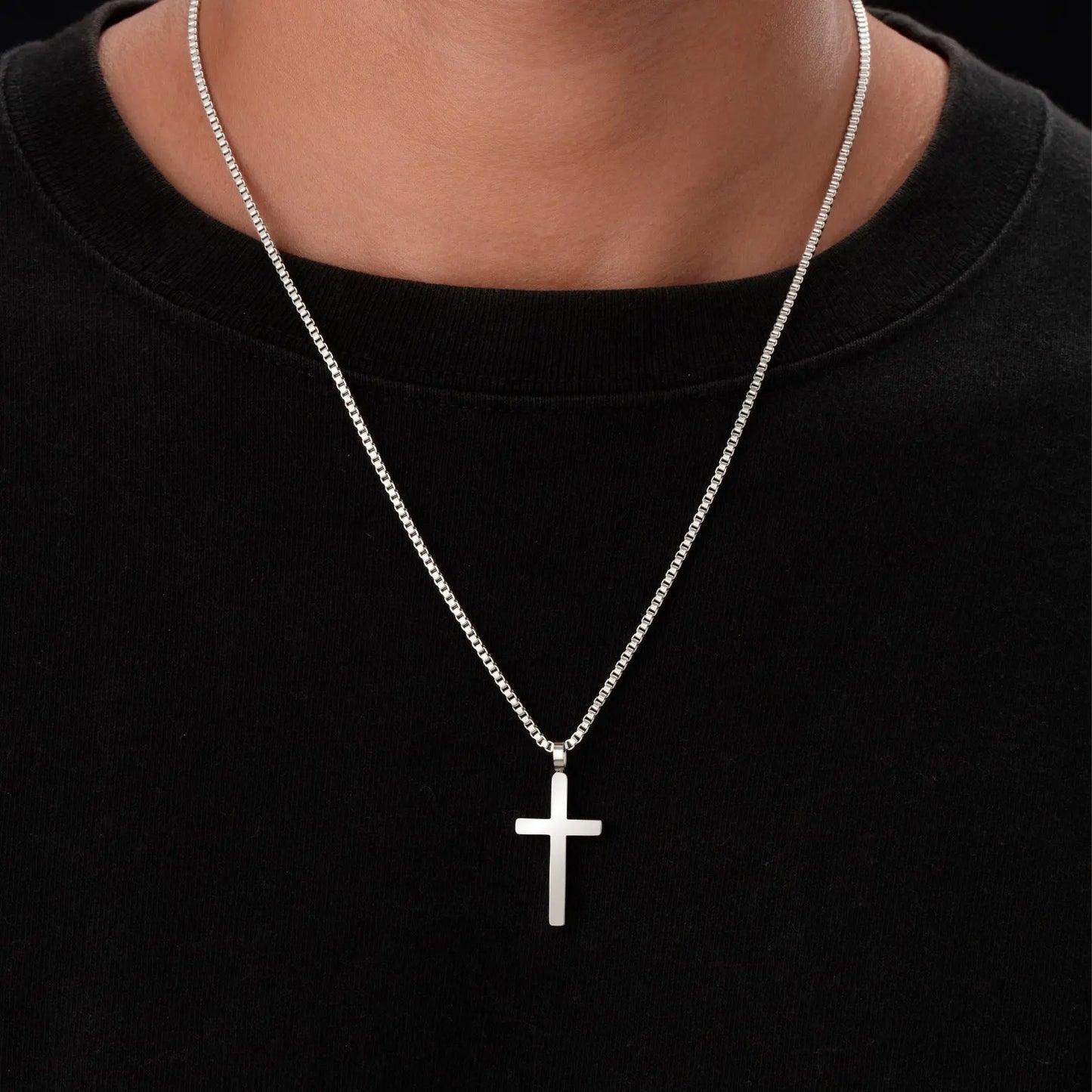 Classic Cross & Box Chain Sylvian Grant