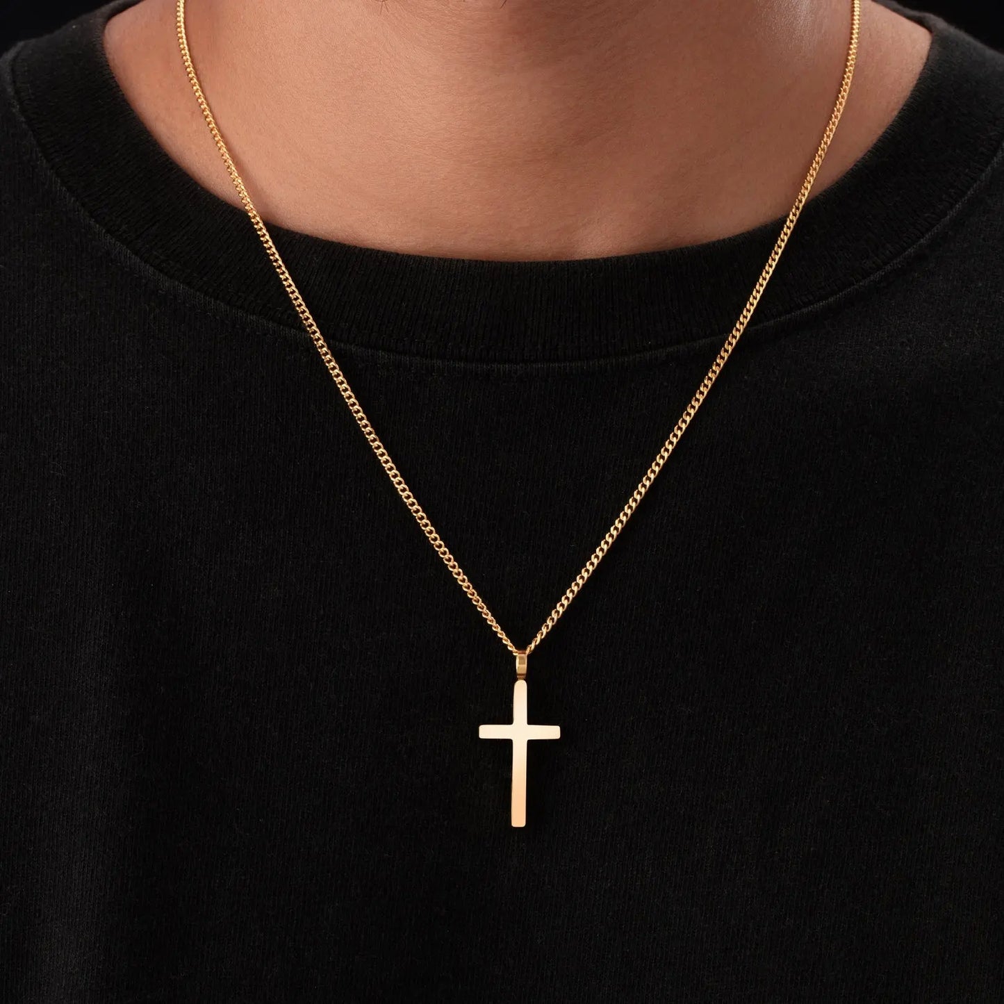 Classic Cross & Curb Chain Sylvian Grant