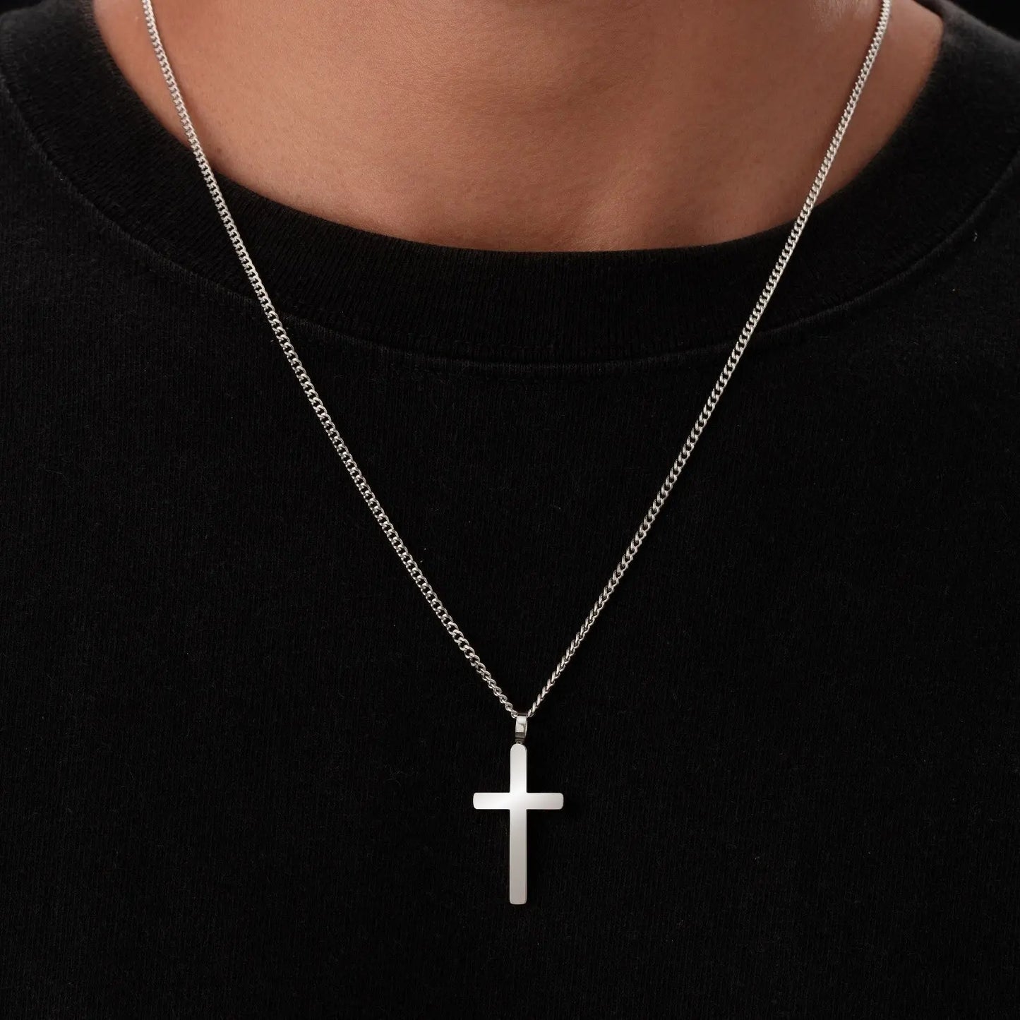 Classic Cross & Curb Chain Sylvian Grant