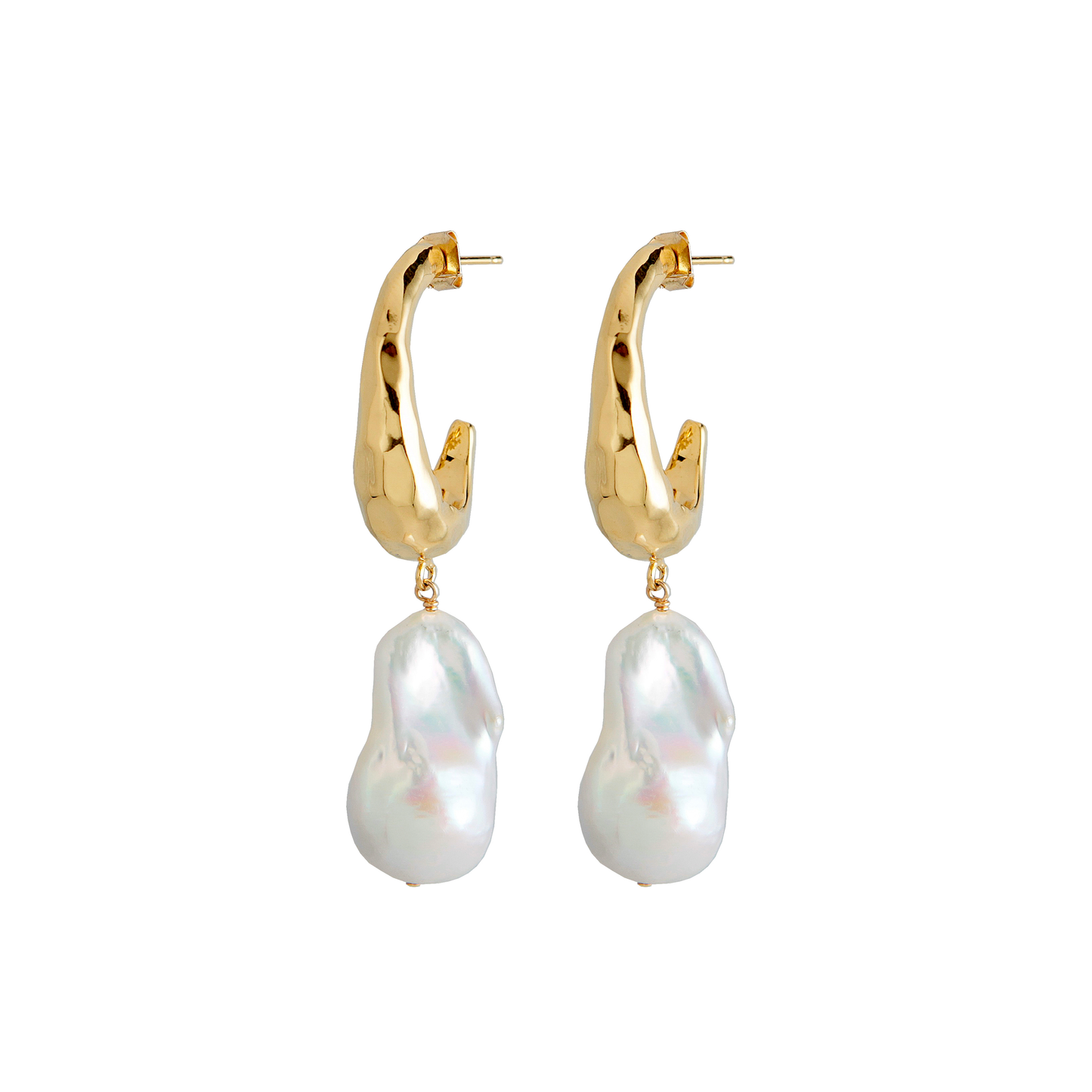 Baroque Hammered Hoops Joolz by Martha Calvo