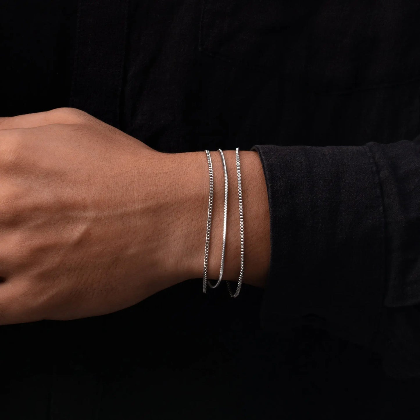 Minimal Bracelet Stack Sylvian Grant