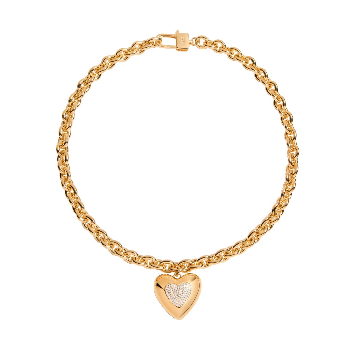 Amor Pave Necklace Joolz by Martha Calvo