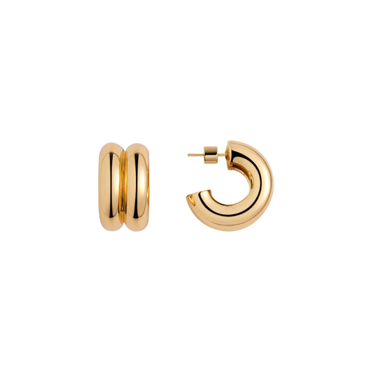Double Hoop Earrings Joolz by Martha Calvo