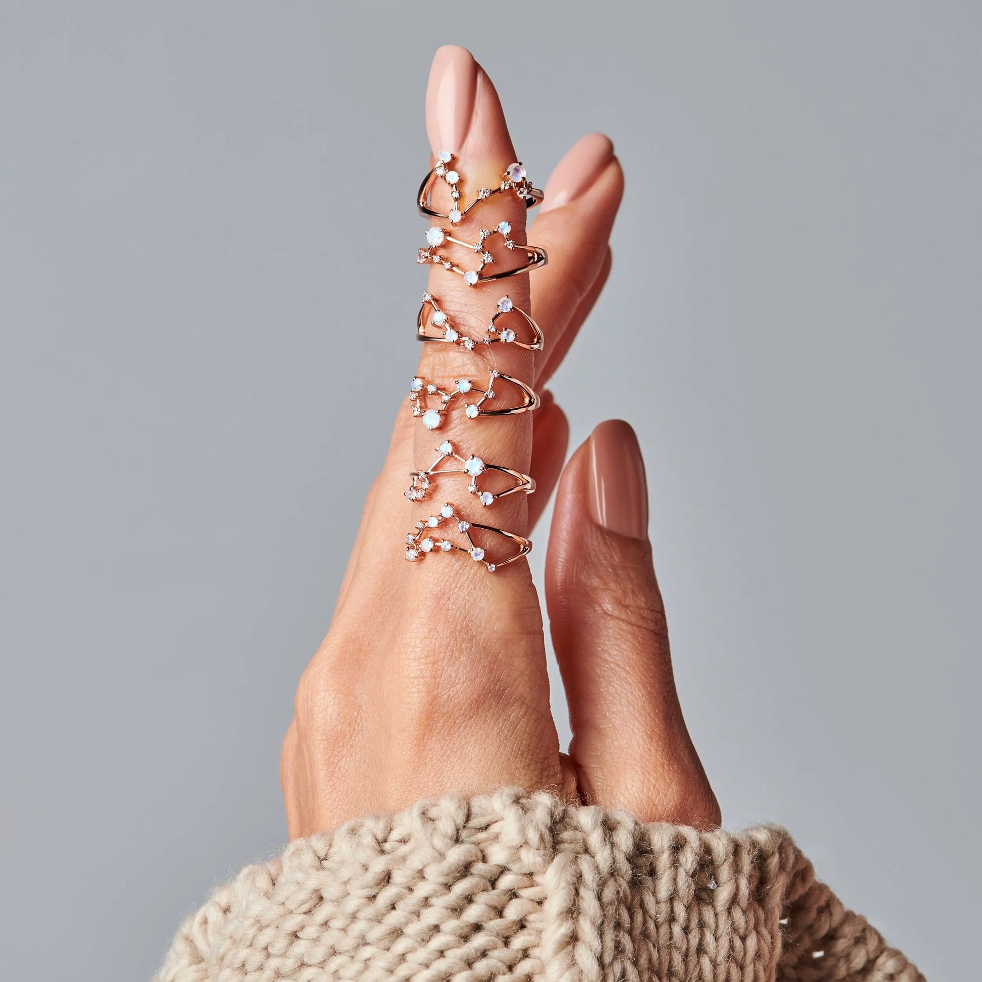 Moonstone Ring - Capricorn Zodiac Constellation Moon Magic