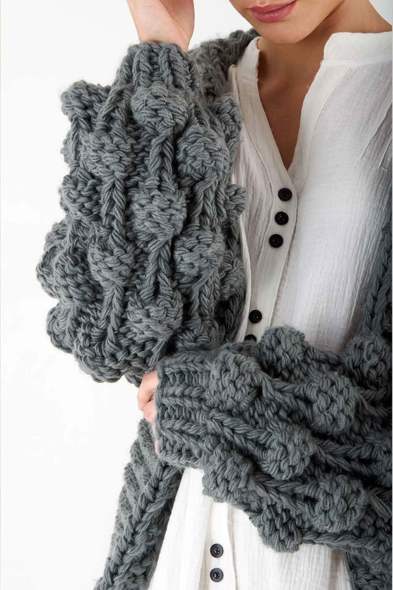 Cardigan en maille super épaisse | Pull en maille épaisse