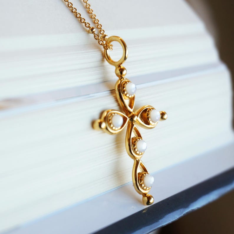 Sterling Silver Cross Pendant Necklace Starymagic