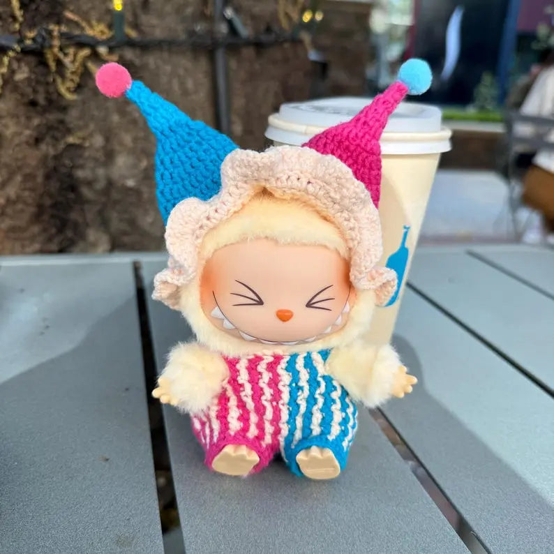 Handmade Crochet 2nd Generation Labubu Clothes Starymagic