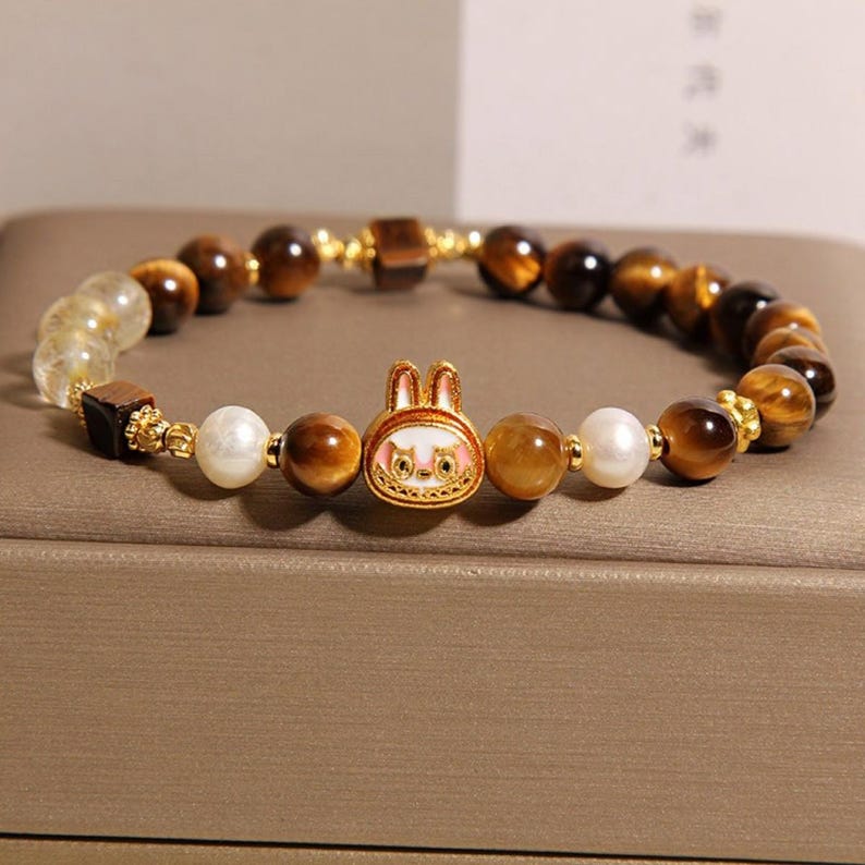 Cartoon Labubu Charm Hand-woven Bracelet Starymagic