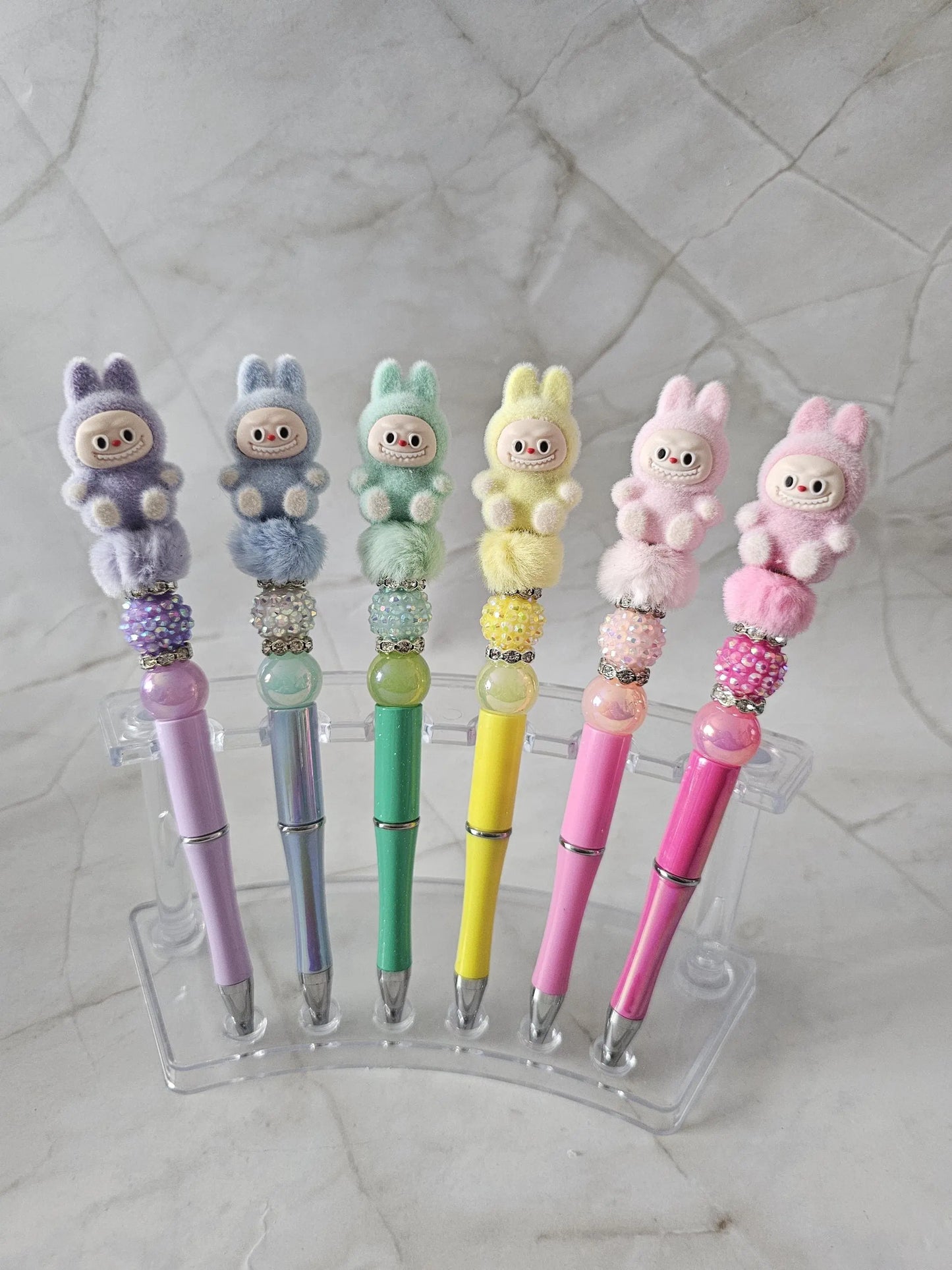 Labubu Fuzzy Beaded Pens Starymagic