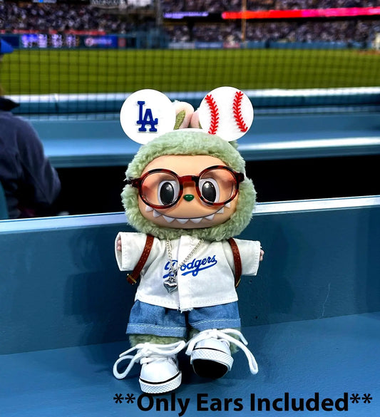 Dodgers Labubu Ears - 3D Printed Starymagic