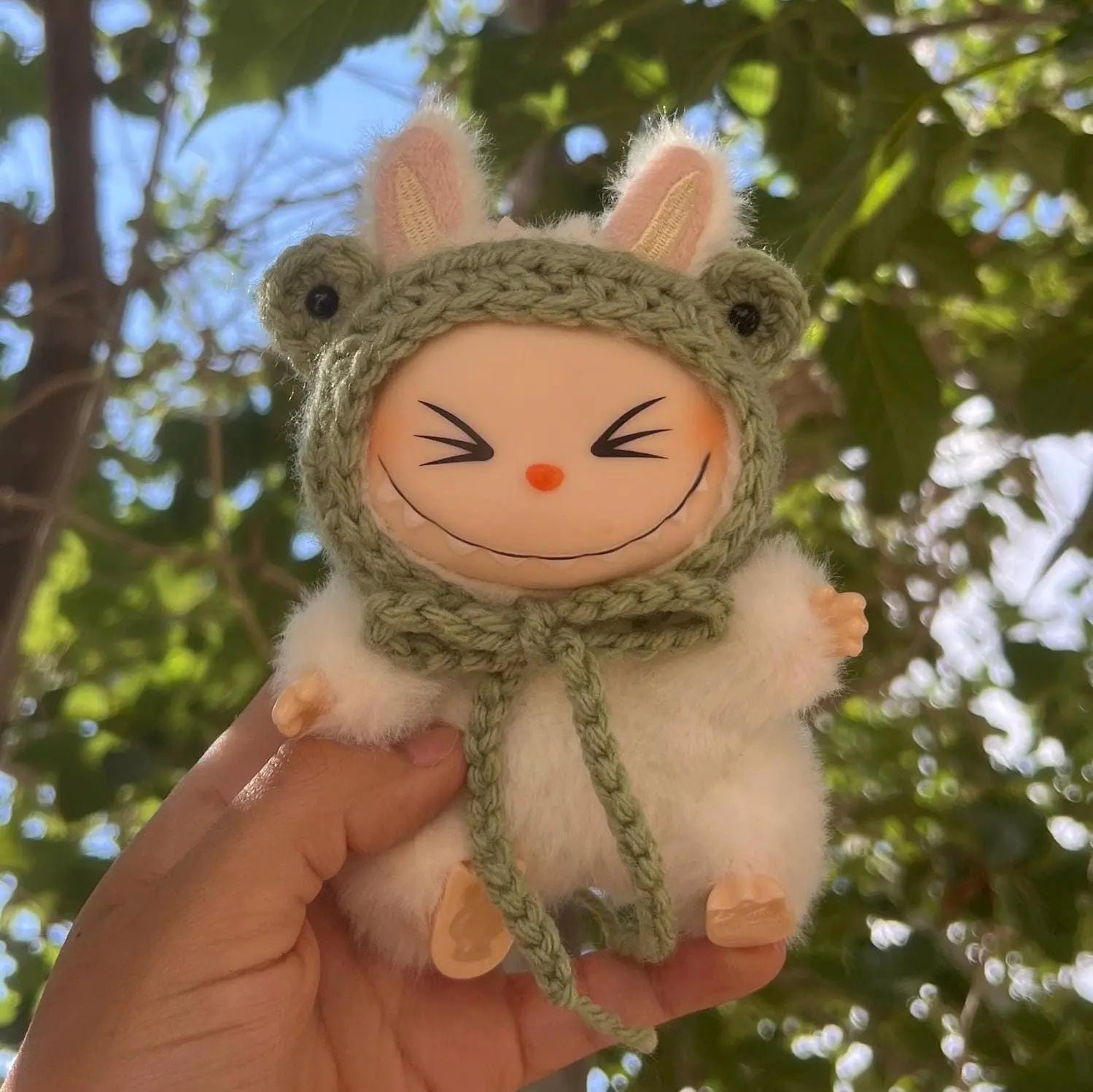 Crochet Frog Labubu Hat | Labubu Accessories Starymagic