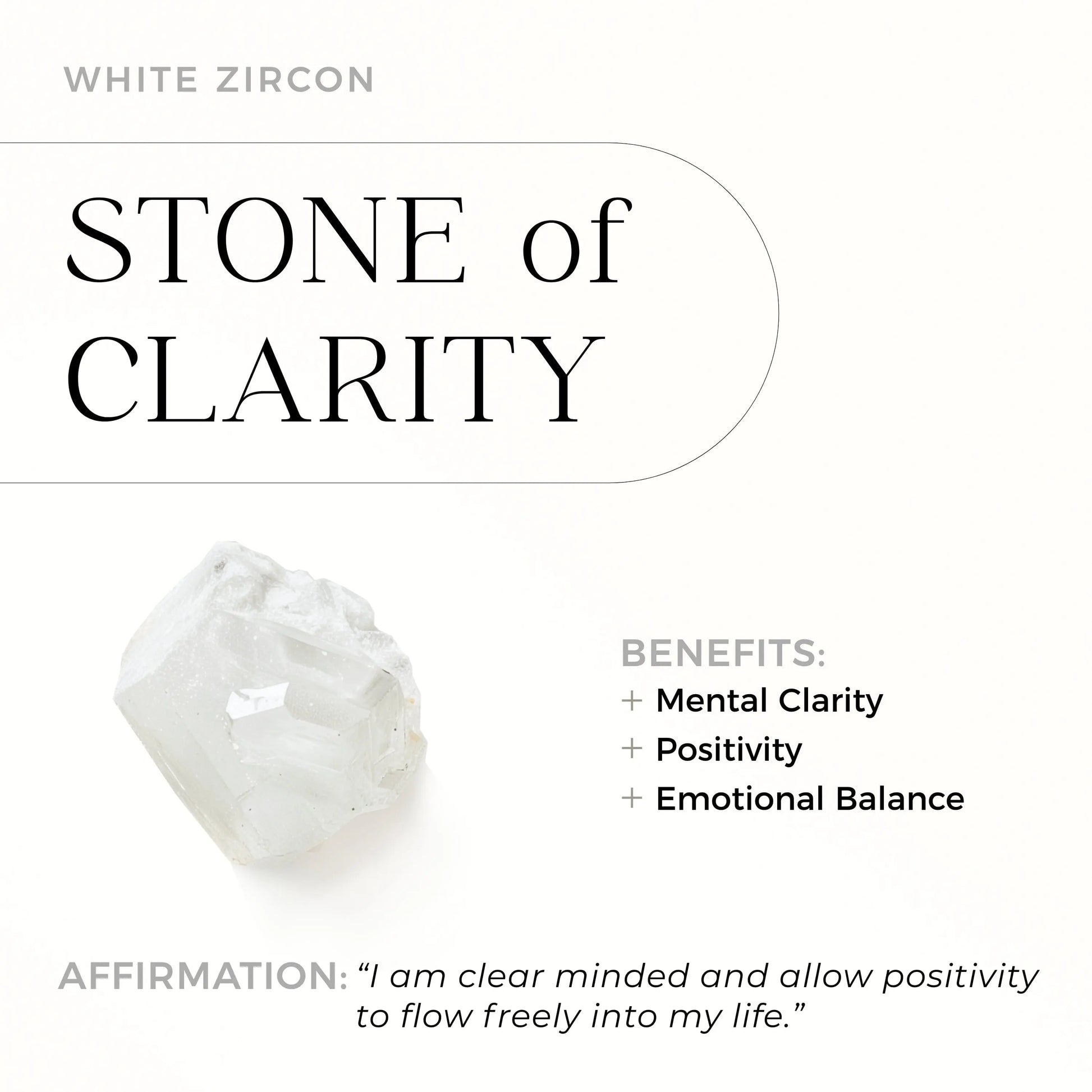 White Zircon Unisex Ring - Mysterious Moon Magic