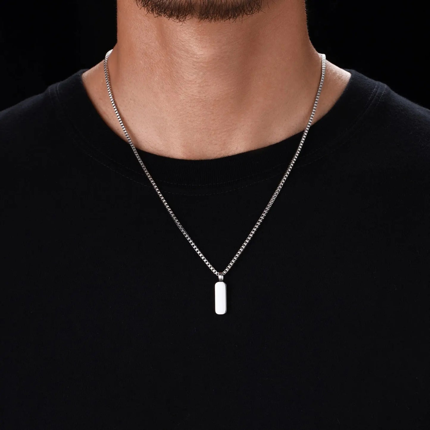 Minimal Pendant & Box Chain Sylvian Grant