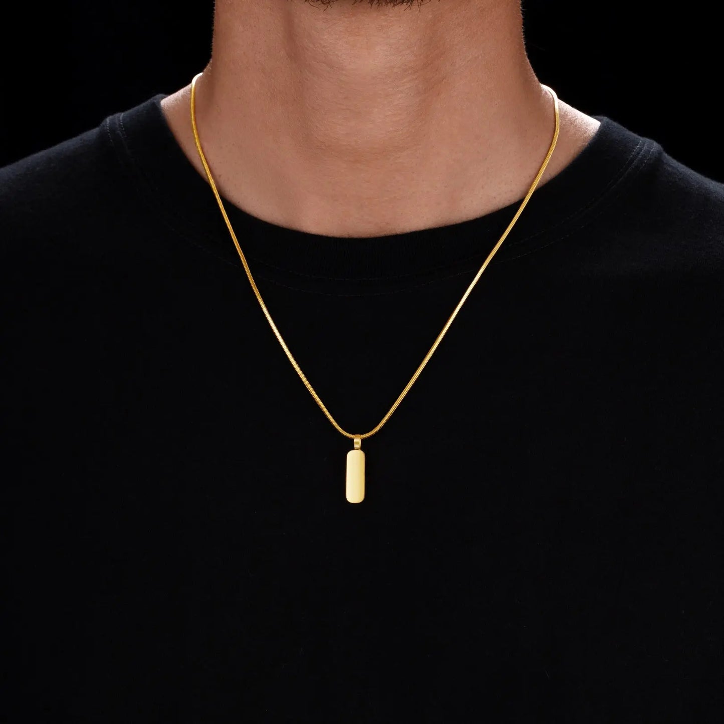 Minimal Pendant & Square Chain Sylvian Grant