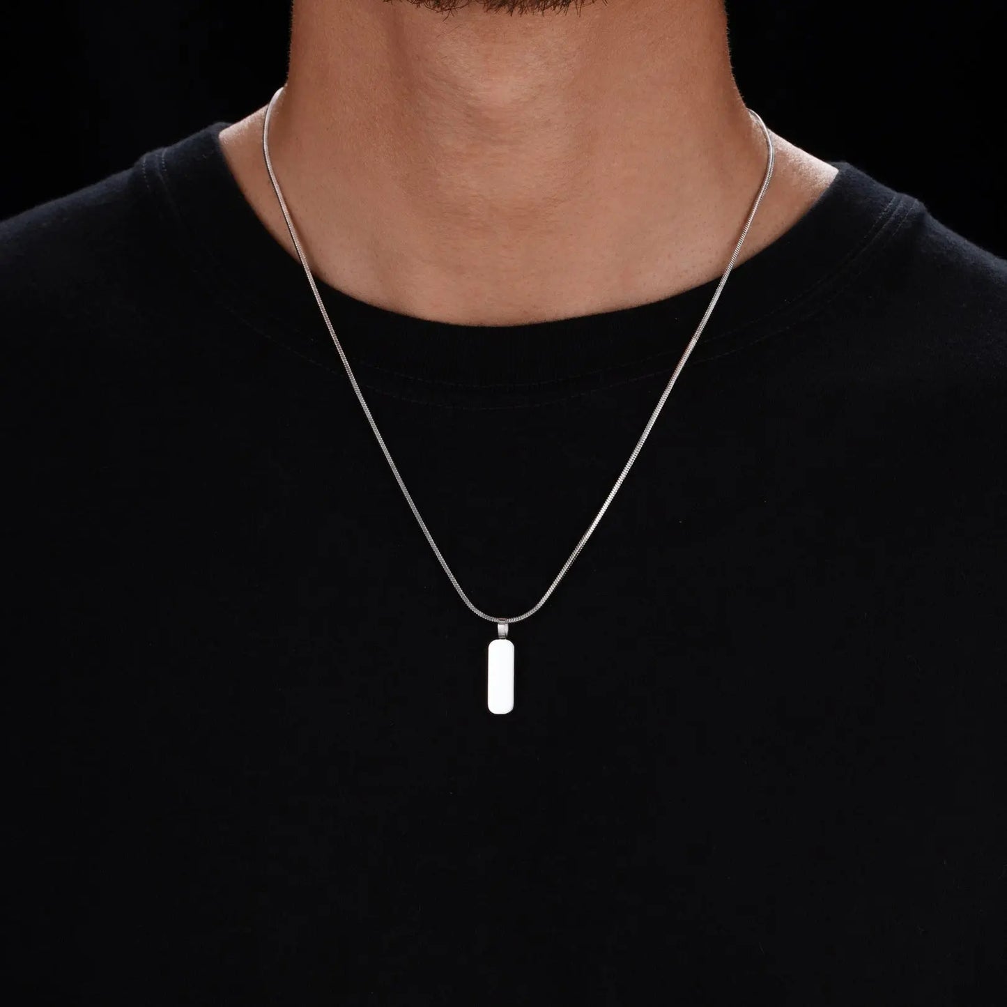 Minimal Pendant & Square Chain Sylvian Grant