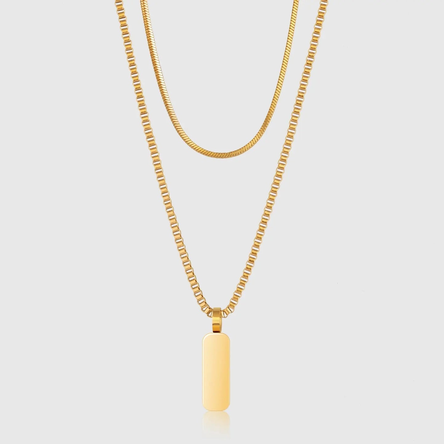 Minimal Pendant Necklace Duo Sylvian Grant