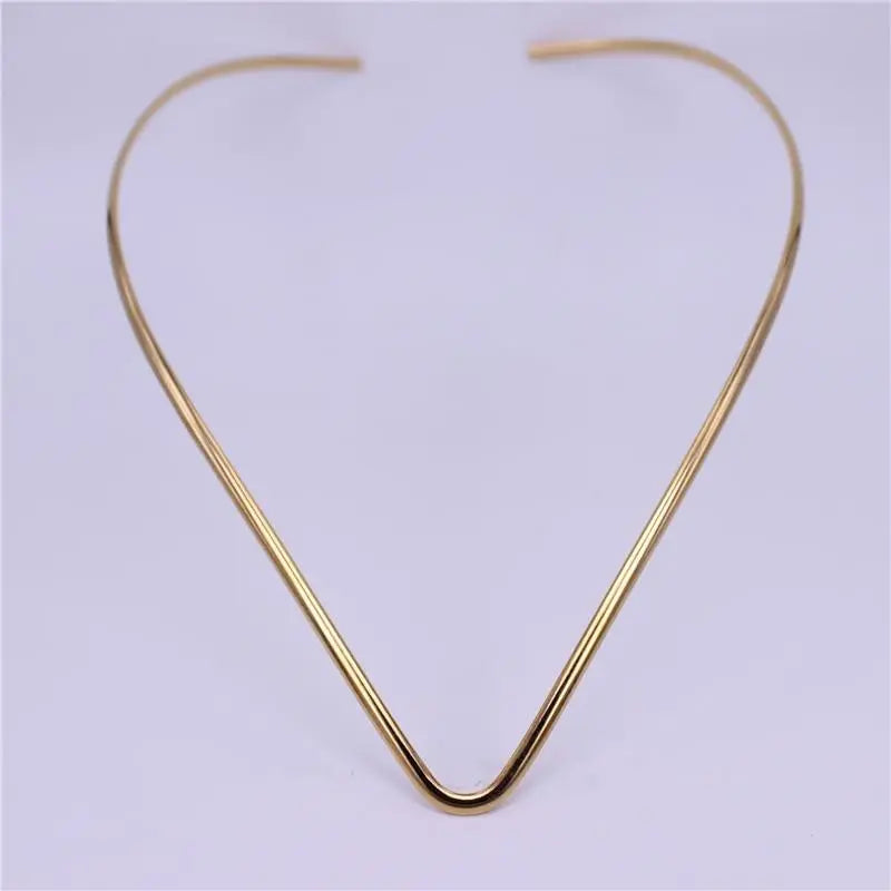 Stainless Steel V Collar Necklace Gifts for Designers