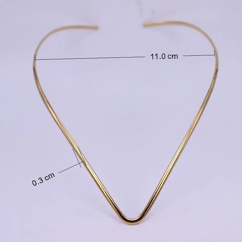 Stainless Steel V Collar Necklace Gifts for Designers