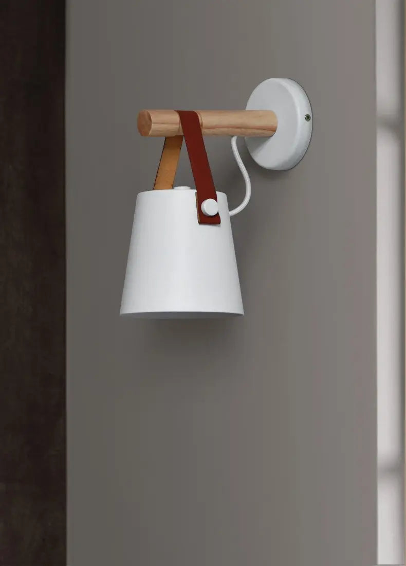 Nordic Wooden Hanging Wall Lamp Gifts for Designers