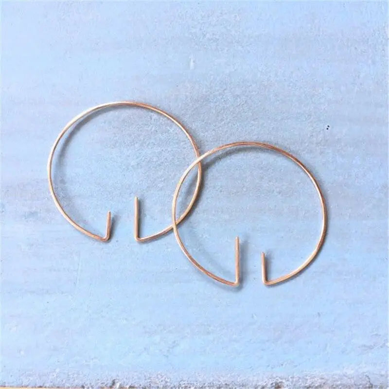 Handmade Minimalist Hoop Earrings Gifts for Designers