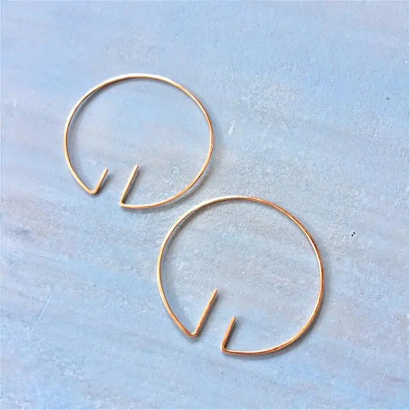 Handmade Minimalist Hoop Earrings Gifts for Designers