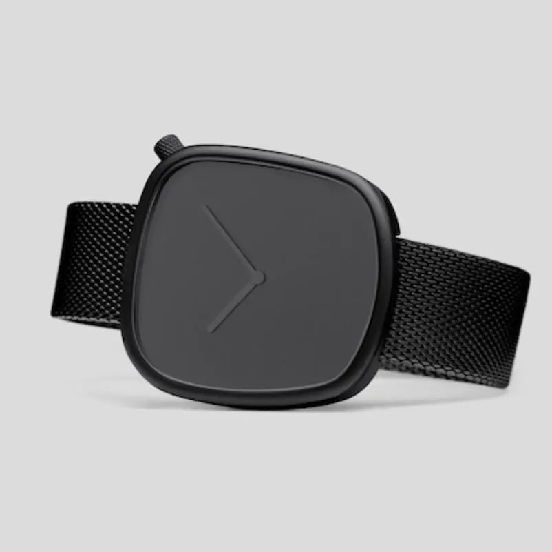 Oblong Minimal Watch | Milanese Metal Watch Band Gifts for Designers