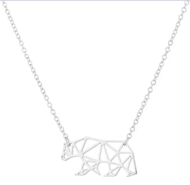 Geometric Bear Necklace Gifts for Designers