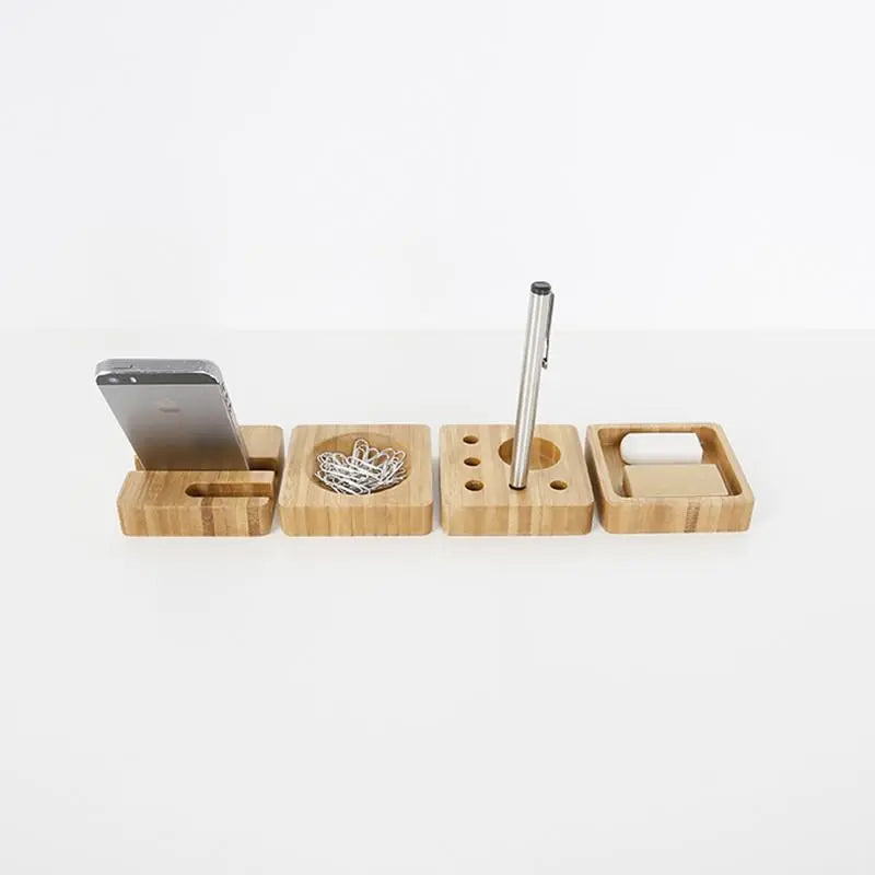 Bamboo Office Desk Organizer Gifts for Designers