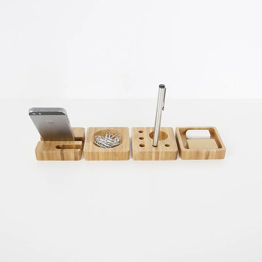 Bamboo Office Desk Organizer Gifts for Designers