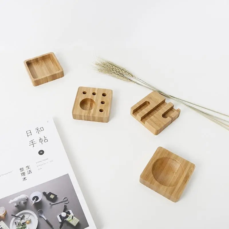 Bamboo Office Desk Organizer Gifts for Designers