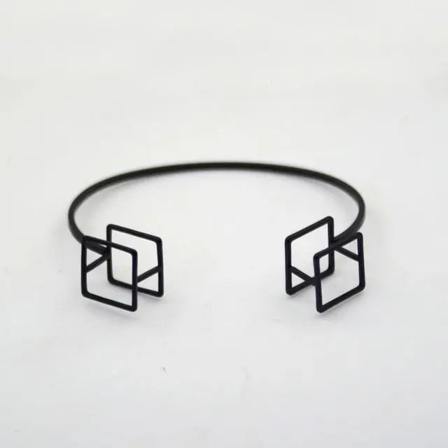Geometric Minimalist 3D Bracelets Gifts for Designers