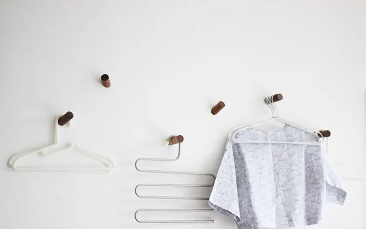 Wooden Minimalist Coat Hooks Gifts for Designers
