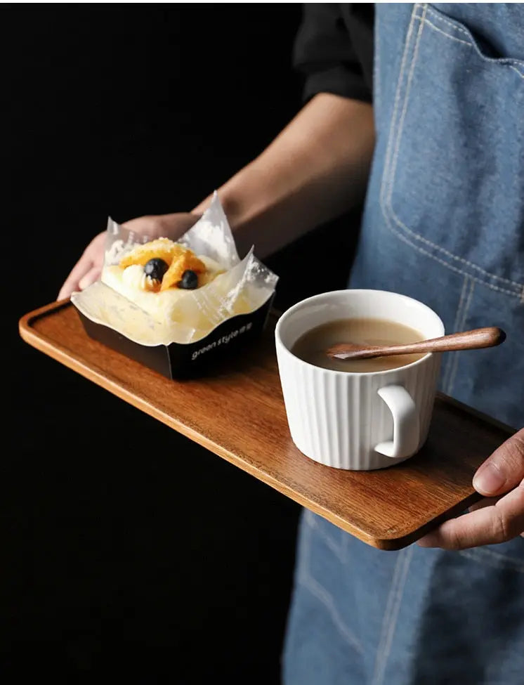 South American Walnut Wooden Serving Tray Gifts for Designers