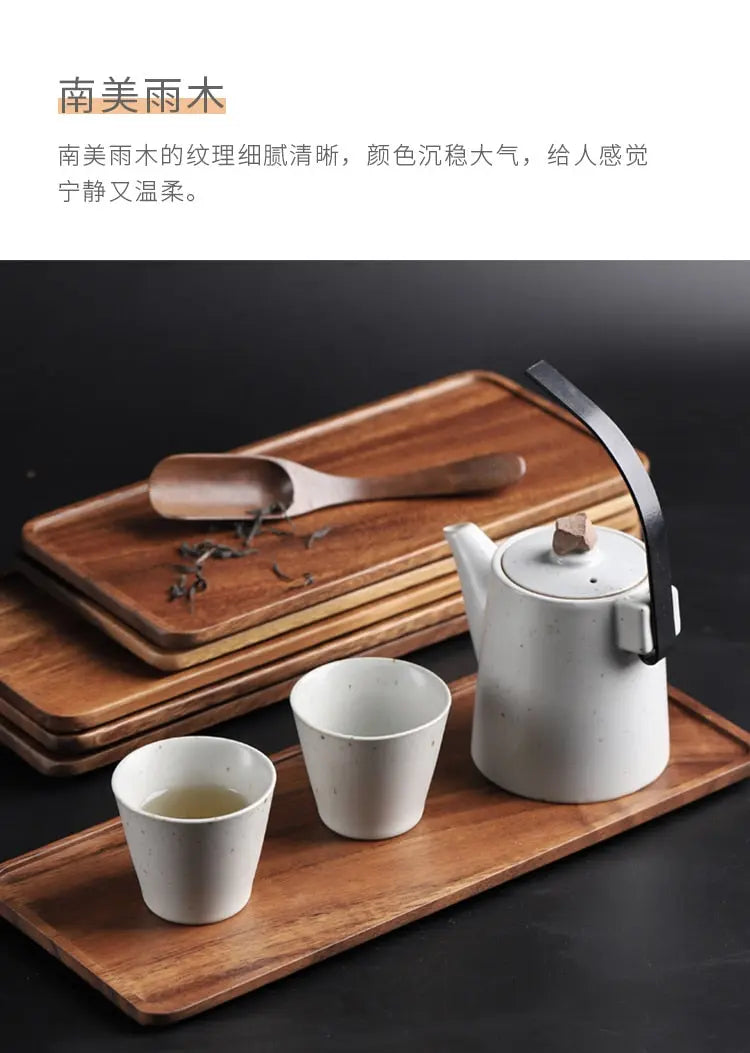 South American Walnut Wooden Serving Tray Gifts for Designers