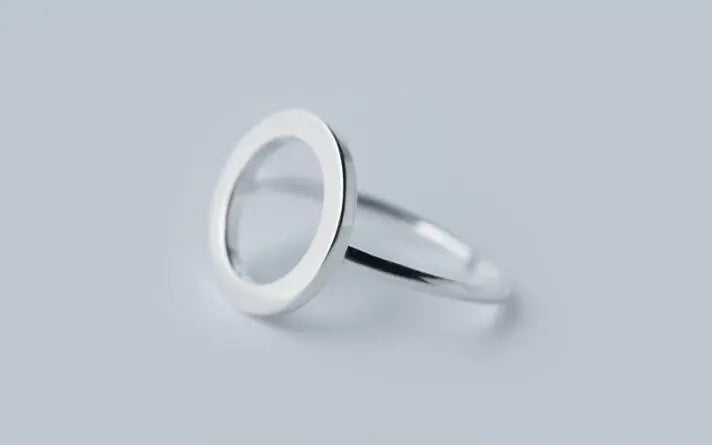 Adjustable Geometric Circle Ring Gifts for Designers