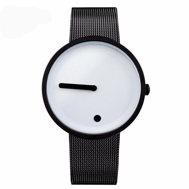 Montre minimaliste en acier inoxydable