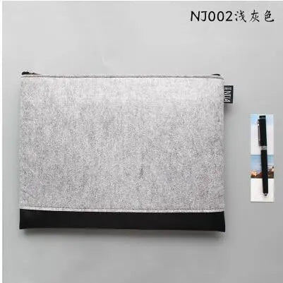 Wool felt Zipper File Folder Gifts for Designers
