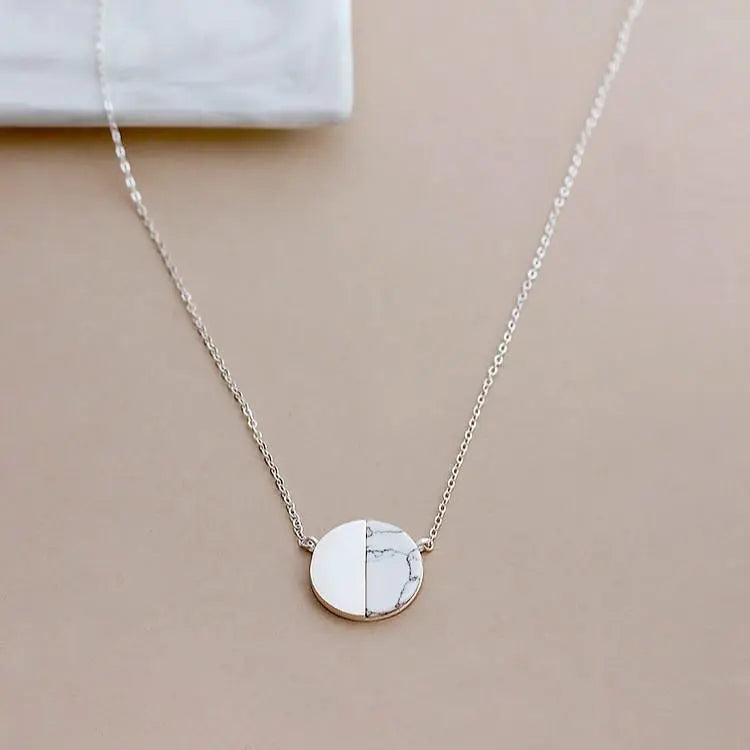 Round Marble Necklace Gifts for Designers