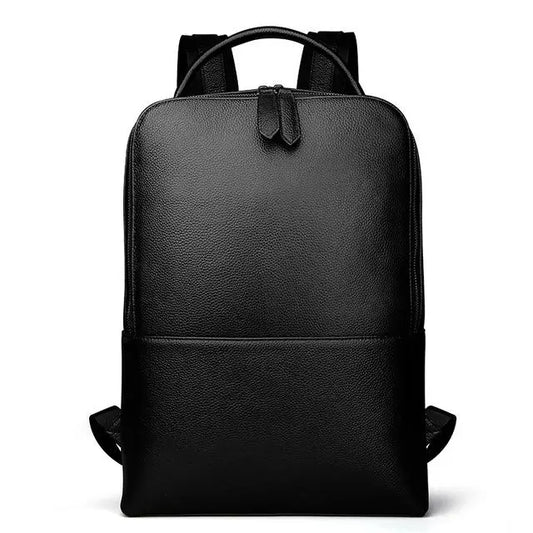Black Minimal Leather Backpack Gifts for Designers
