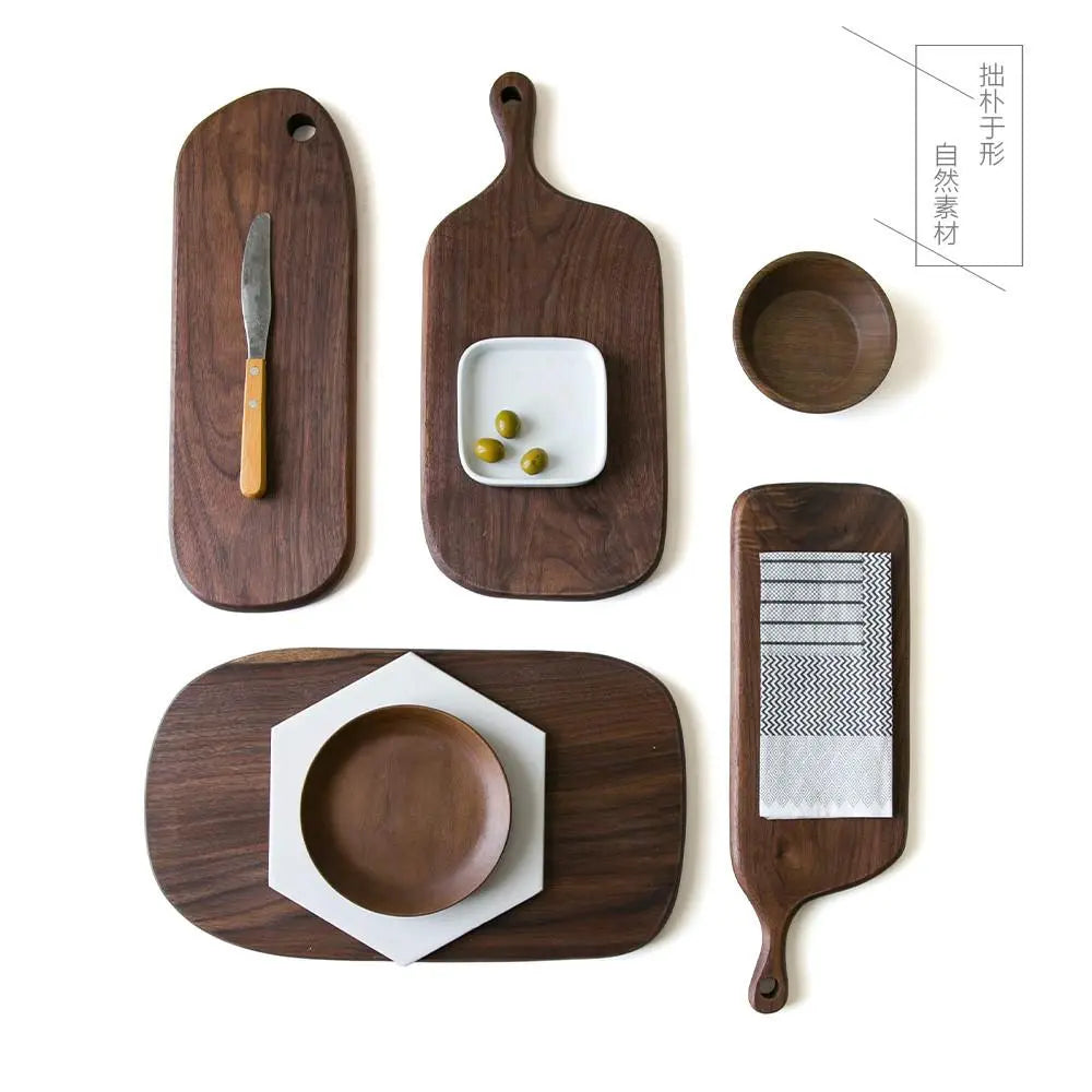 Wood Bread Board Pizza Board Cutting Board With Handle Hole Gifts for Designers